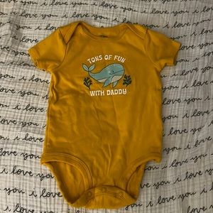 Carter’s 12m onesie.